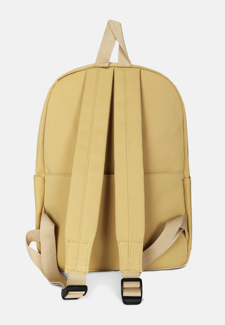 casual backpack#color_khaki