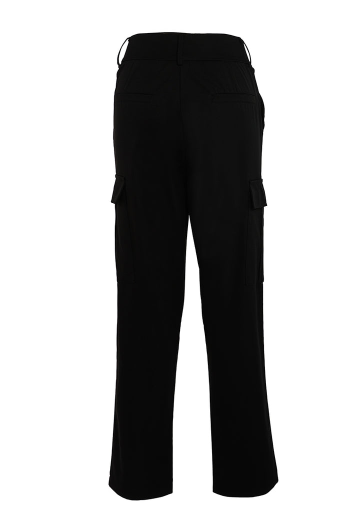 casual high waist straight pants by ruw#color_black