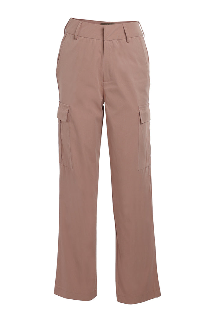 casual high waist straight pants by ruw#color_dusty-rose