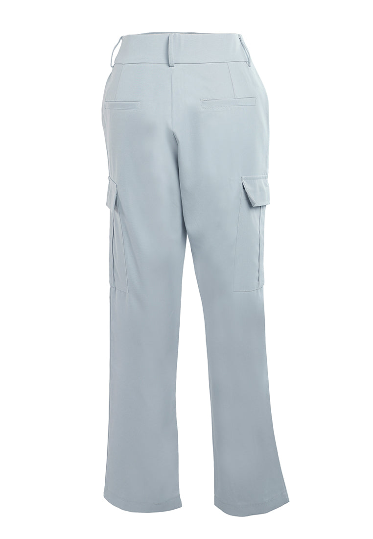 Casual High Waist Straight Pants By Ruw