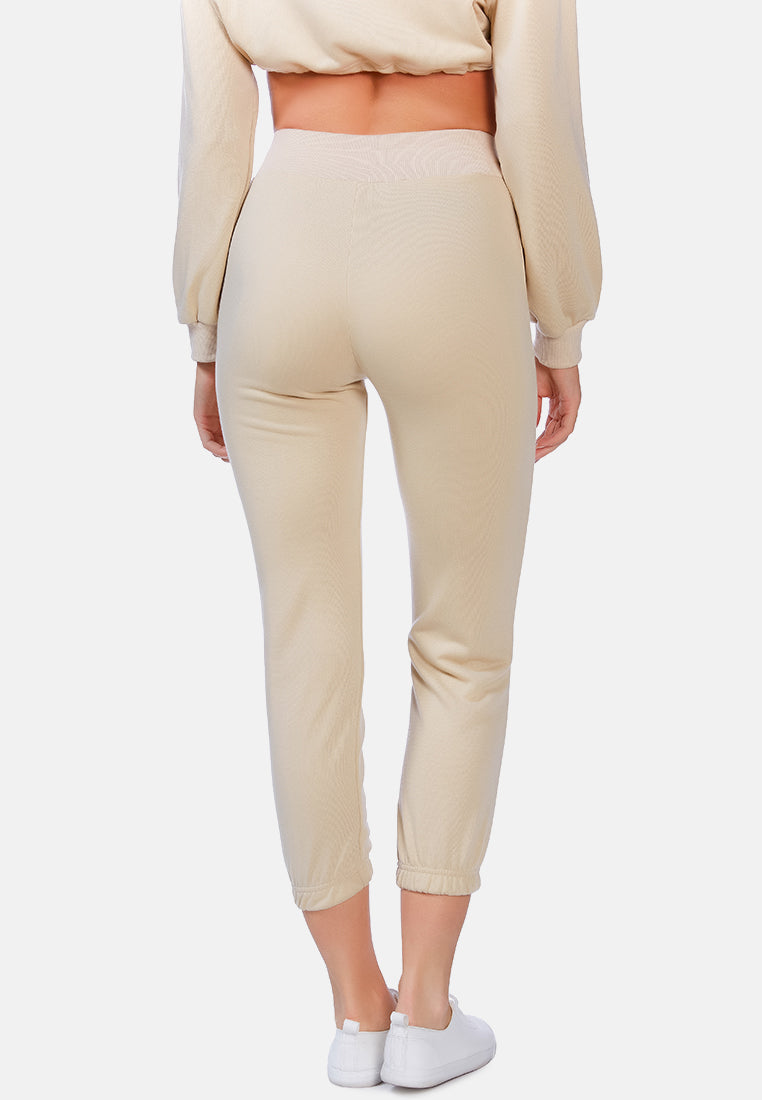 casual solid sweat pants by ruw#color_beige