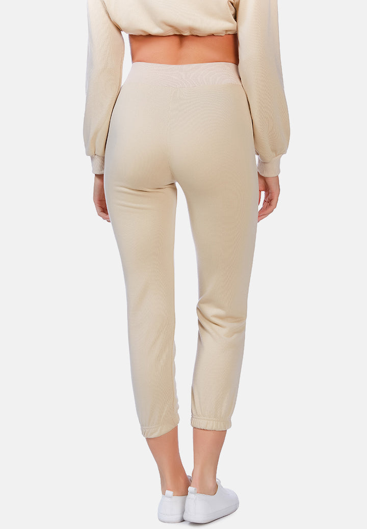 casual solid sweat pants by ruw#color_beige