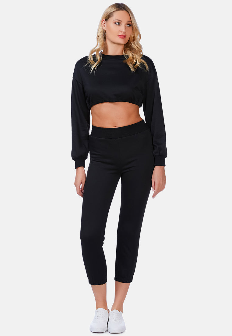 casual solid sweat pants by ruw#color_black