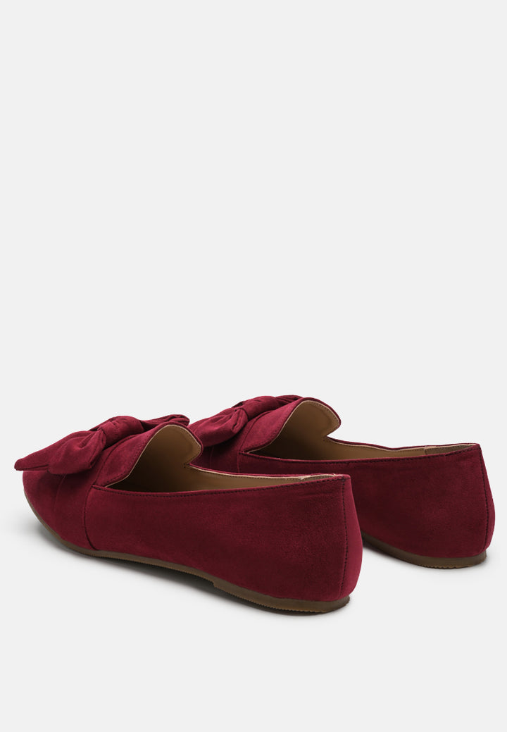 casual walking bow loafers by mode#color_dark-red