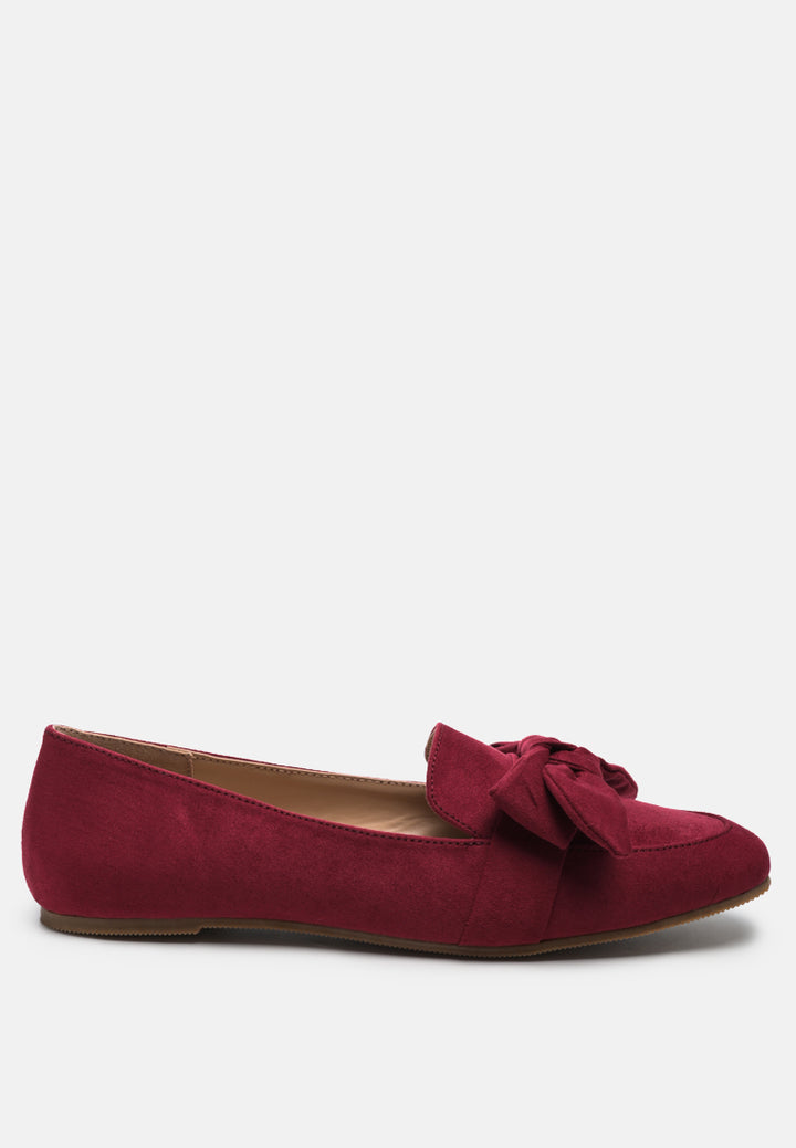 casual walking bow loafers by mode#color_dark-red