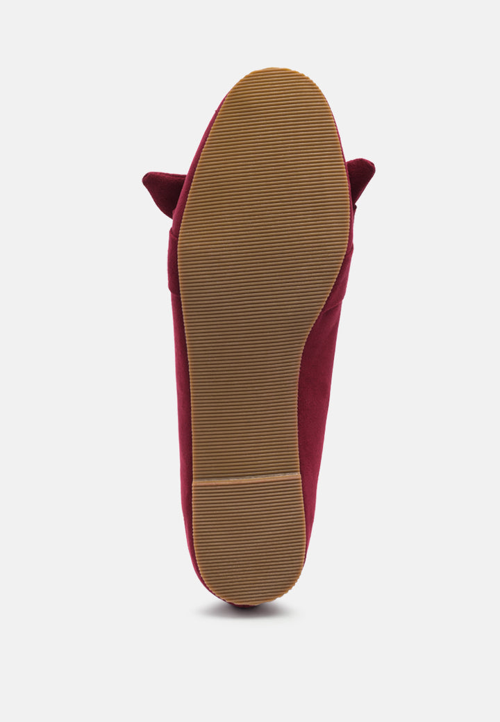 casual walking bow loafers by mode#color_dark-red