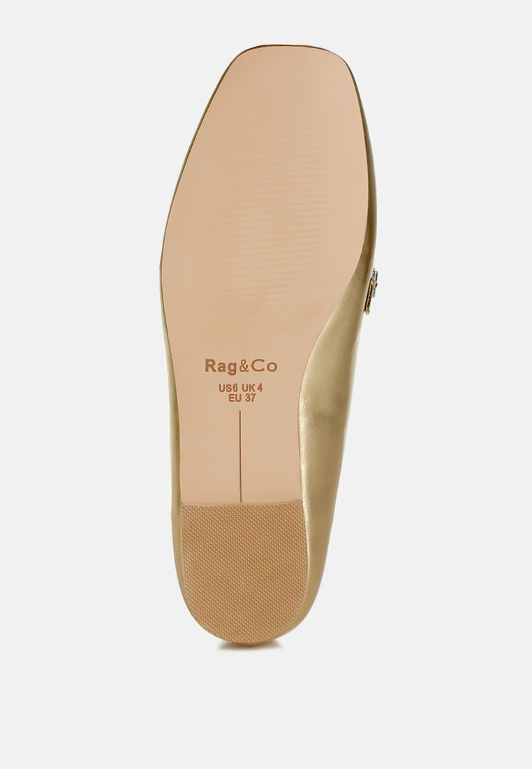 Mocasines con correa de strass metalizados celosia#color_gold