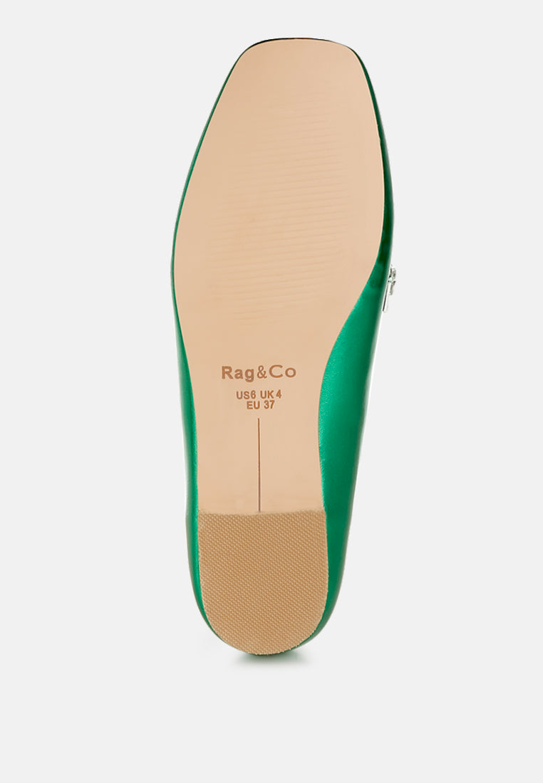 mocasines con tira de strass metalizados celosia#color_green