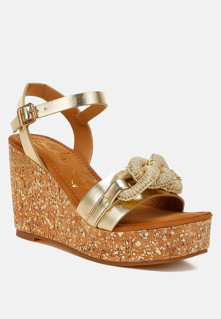 chaby lbyk detail wedge sandals by rag#color_gold