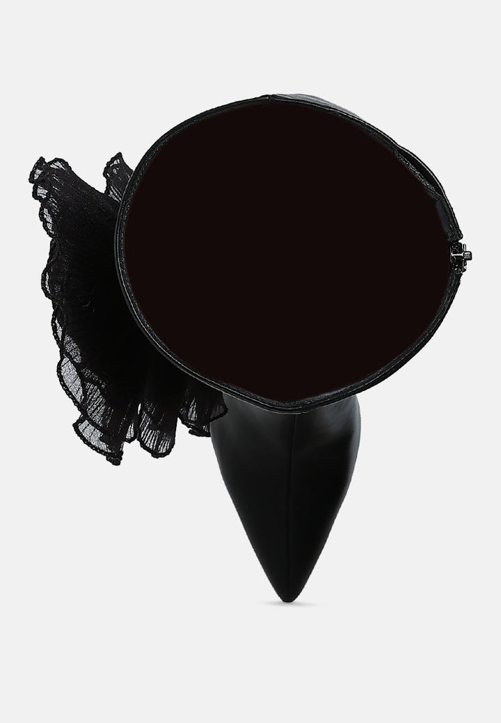 chinkara sheer big rose detail long boots#color_black