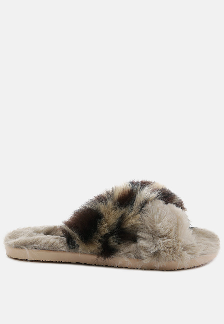 chipmunk times fur indoor flats by ruw#color_taupe