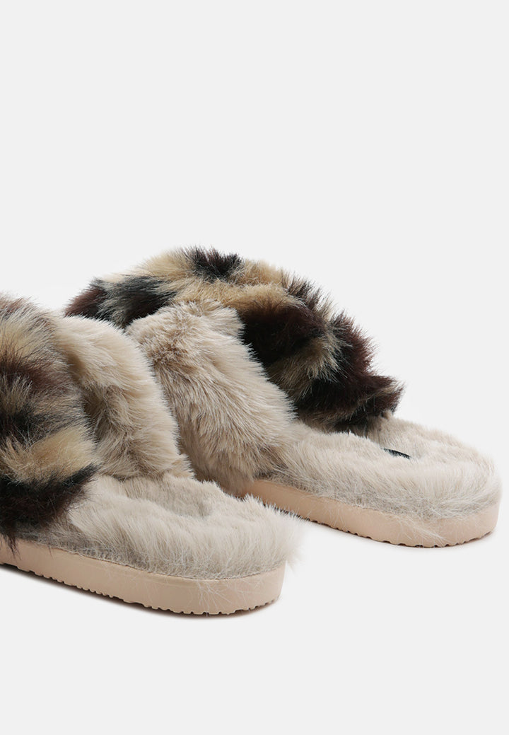 chipmunk times fur indoor flats by ruw#color_taupe