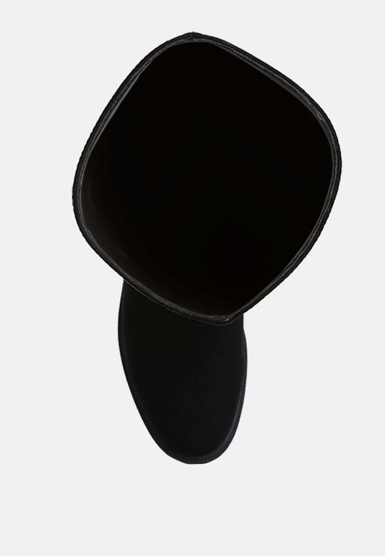 round toe microfiber calf boots by ruw#color_black