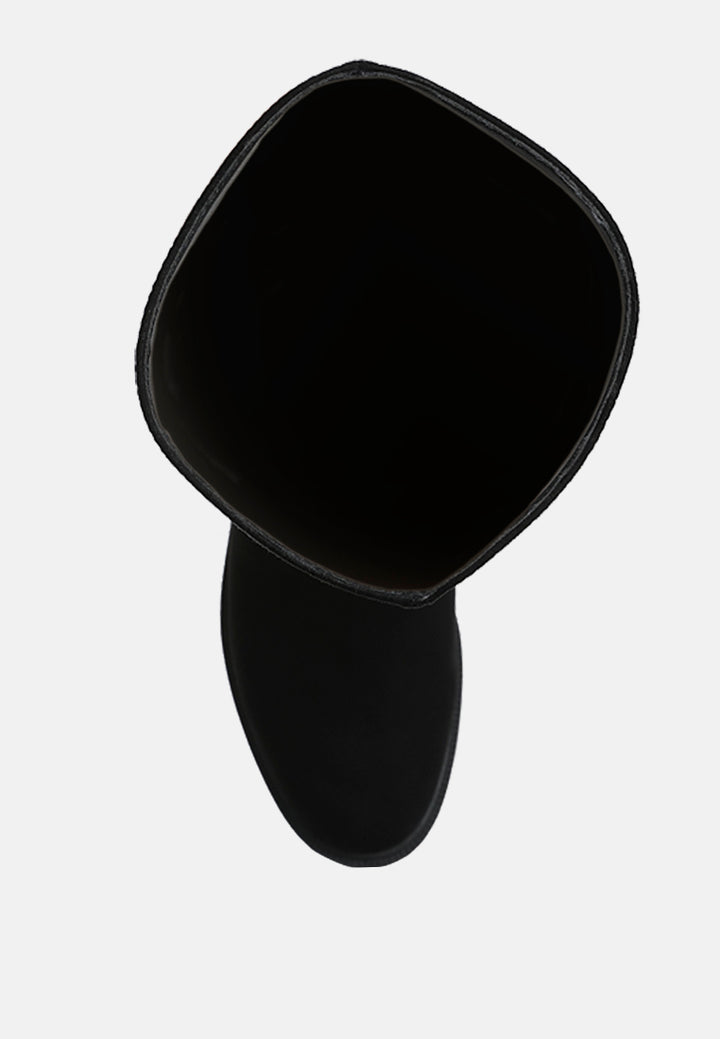 round toe microfiber calf boots by ruw#color_black