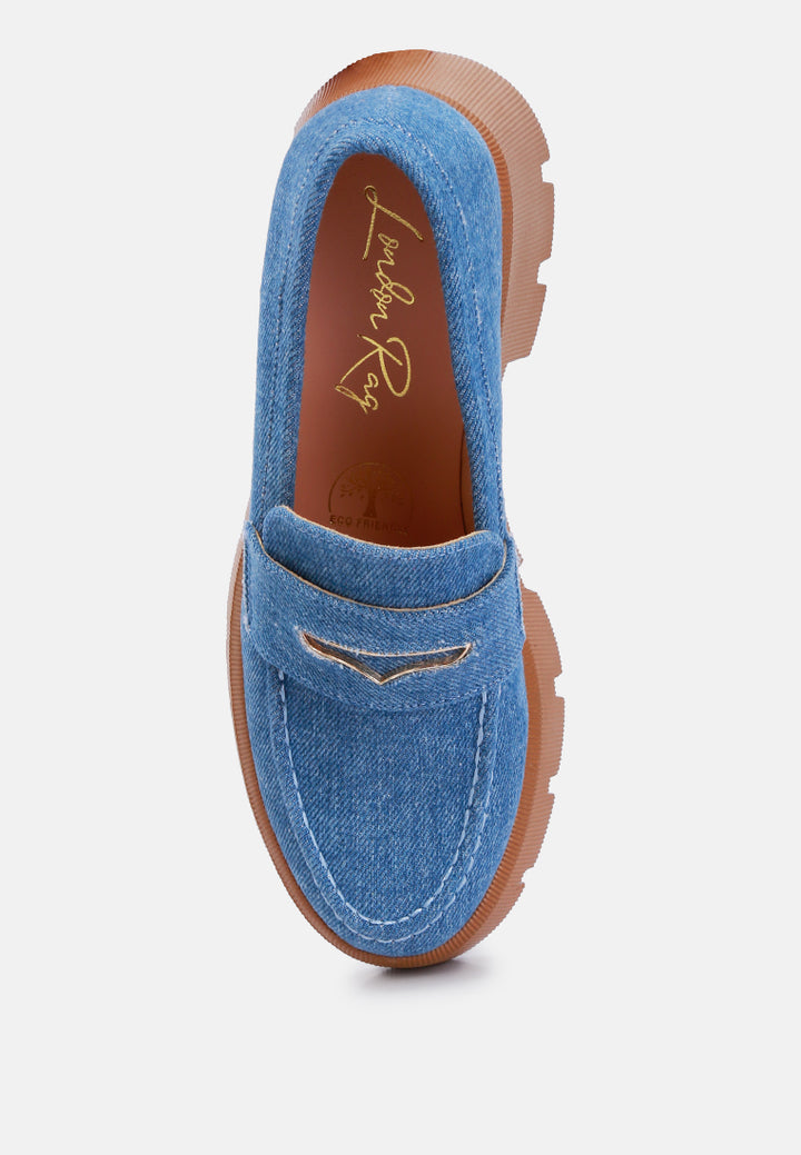 chunky loafers by ruw#color_denim