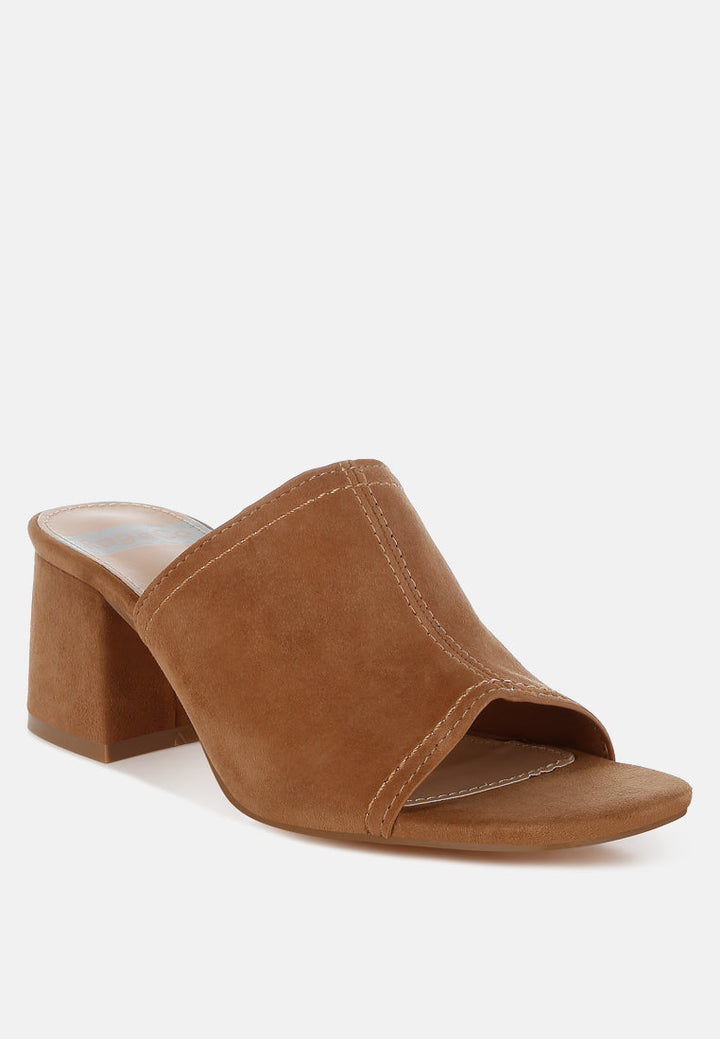Citarum zapatos sin cordones de cuero de gamuza real#color_tan