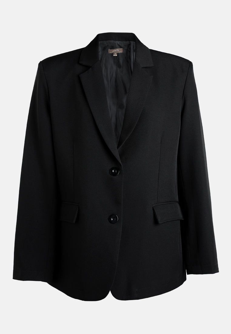 classic oversized na blazer ng ft#color_black