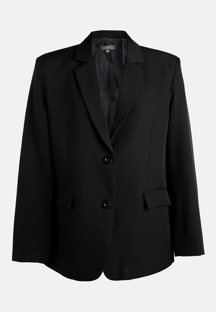 classic oversized na blazer ng ft#color_black