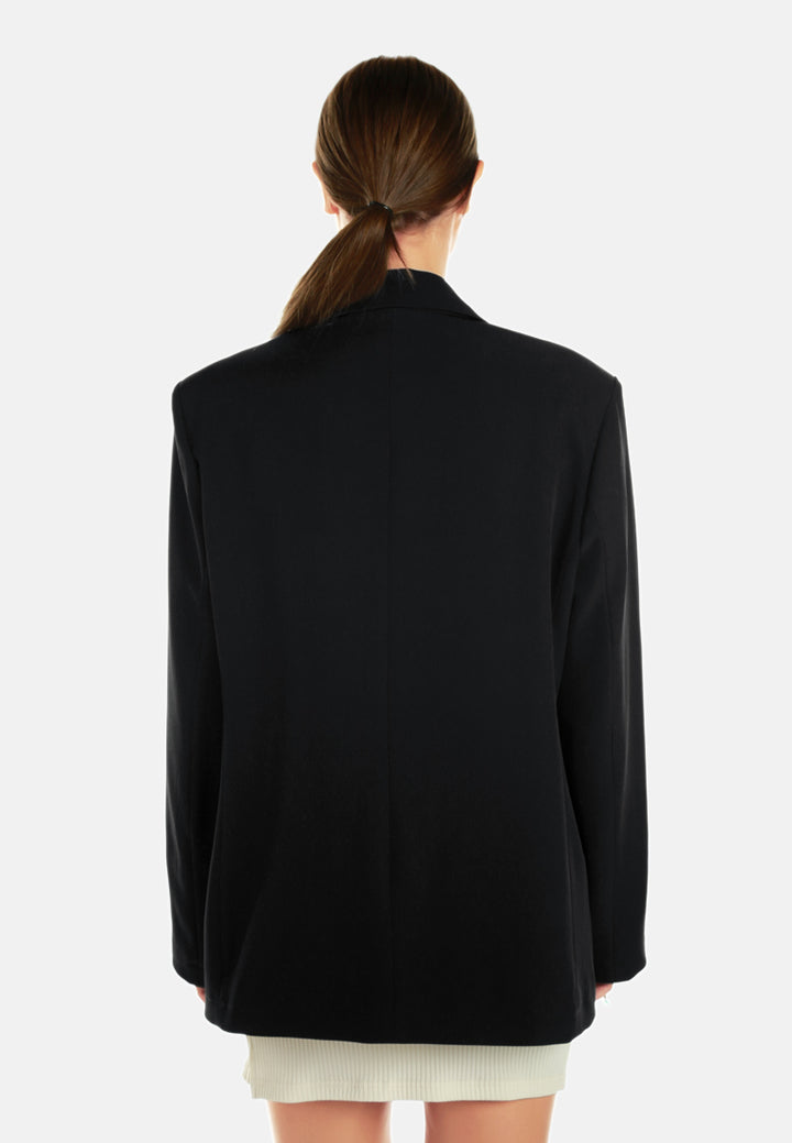 classic oversized na blazer ng ft#color_black
