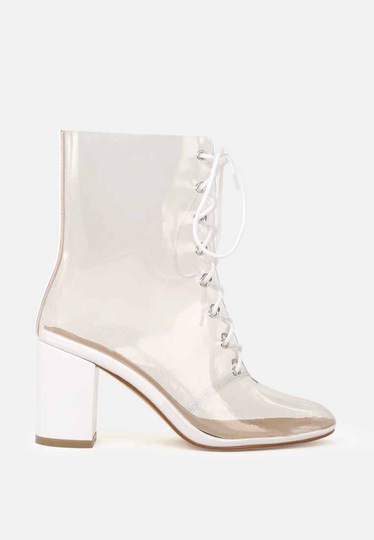 toni clear lace-up ankle boots with block heel#color_white