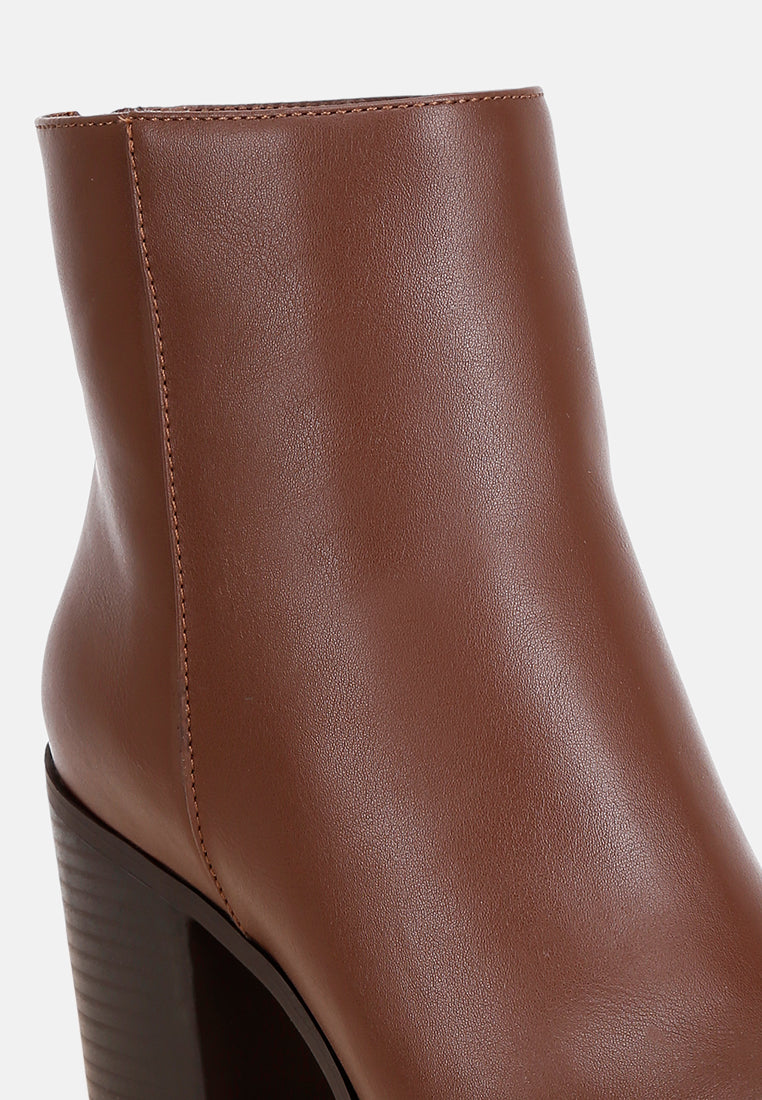 Dasna High Block Heel Boots#color_brown-smooth
