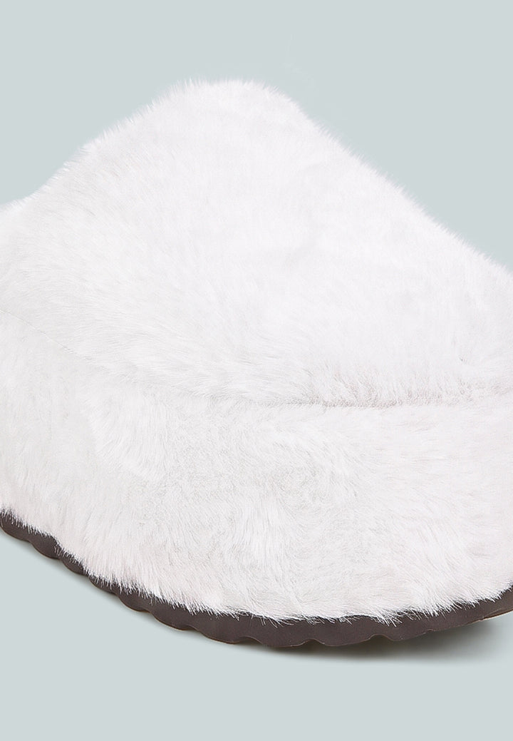 Walkwave Flatform Heel Slip Ons#color_snow-white