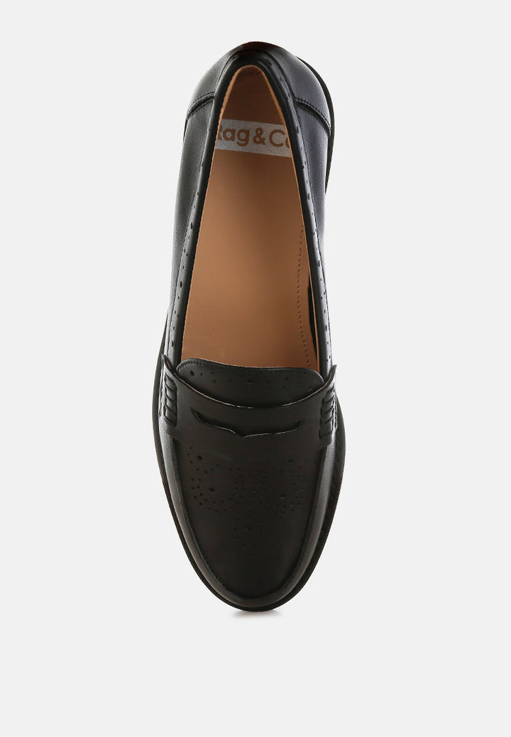 mocasines clotilda perforados tacón bajo#color_negro