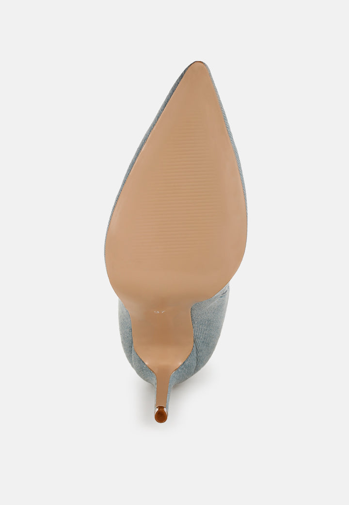 coastra rhinestone embellished stiletto boots#color_dark-blue