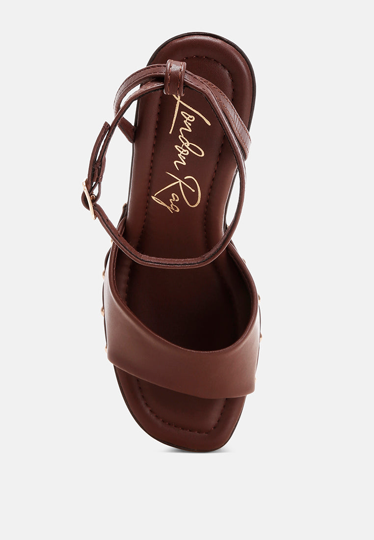 colada ankle strap studded wedges by motes#color_brown