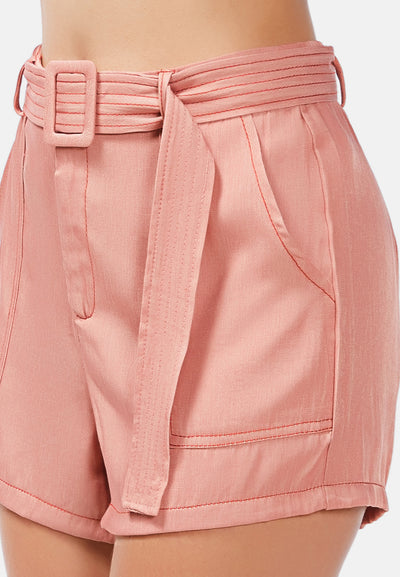 shorts in contrast seam#color_blush