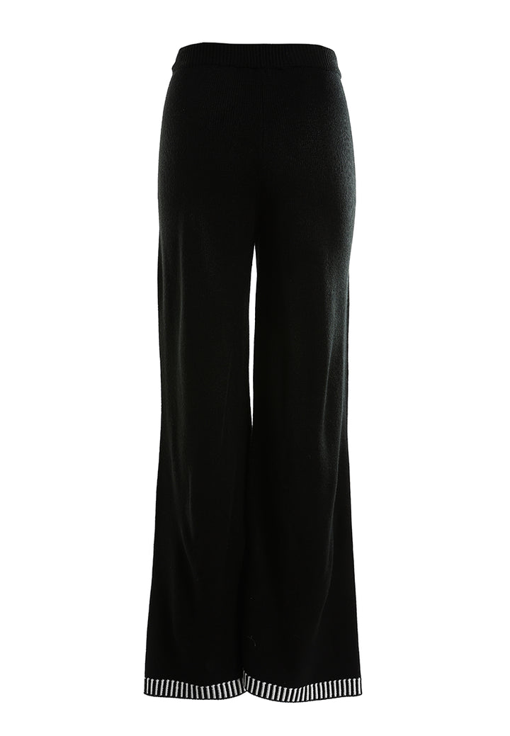 Contrast Stitch Detail Knit Sweater Trouser by RUW