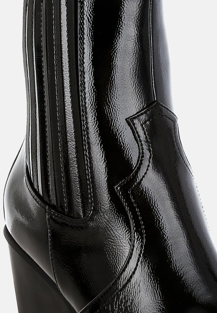 pointed toe ankle boots by mode#color_black