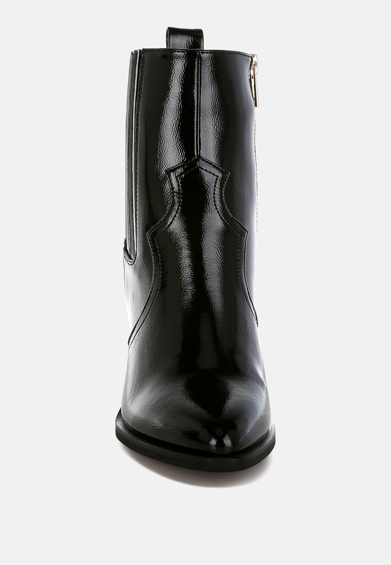 pointed toe ankle boots by mode#color_black