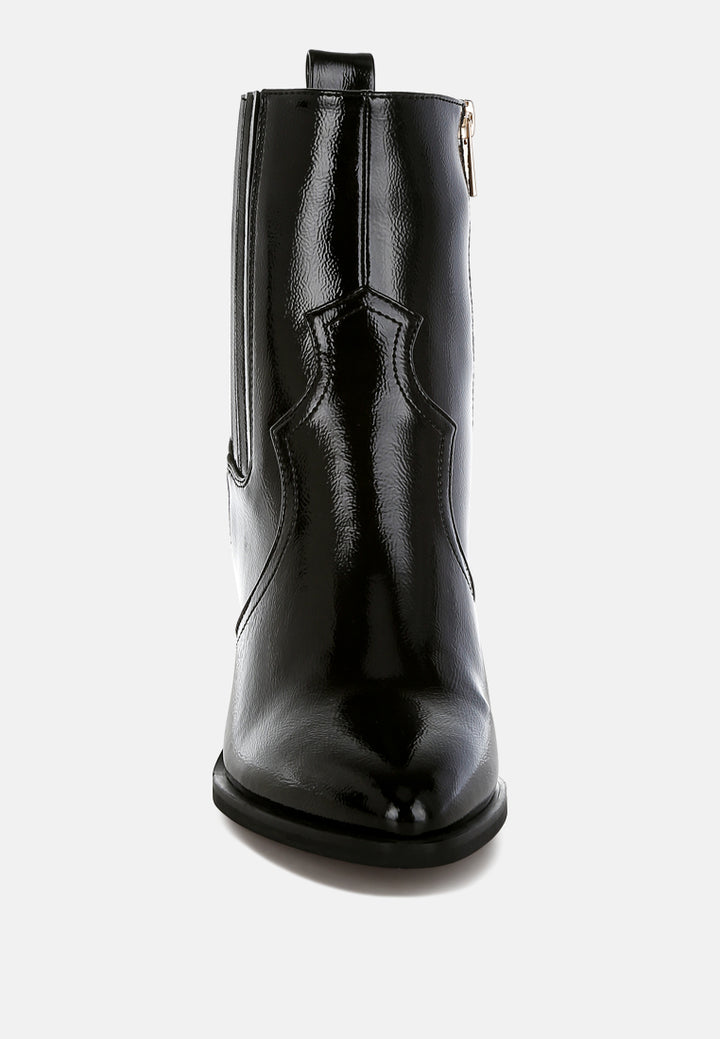 pointed toe ankle boots by mode#color_black