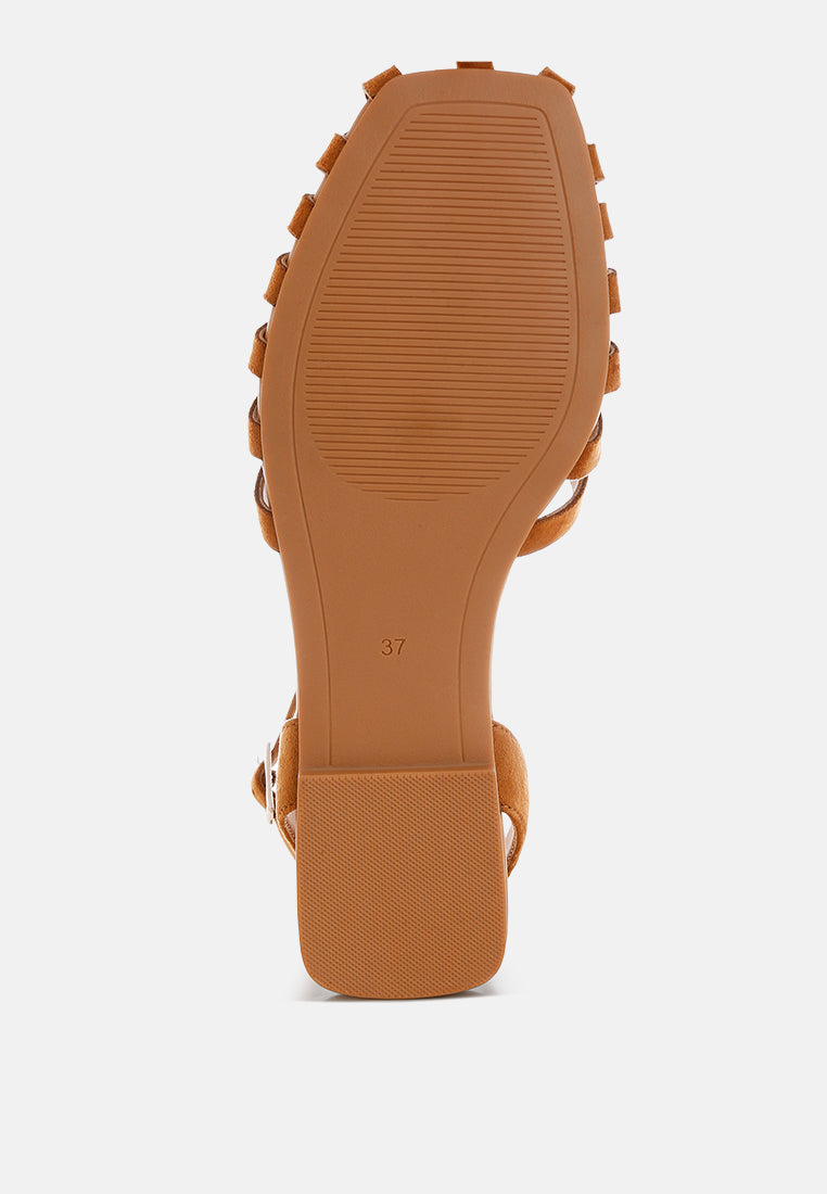 corvina bead embellished cut work flats by ft#color_tan