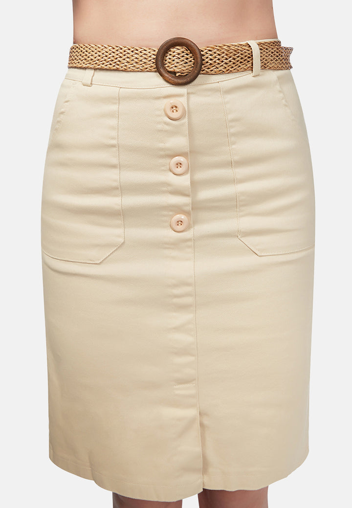 front slit pencil skirt#color_cream