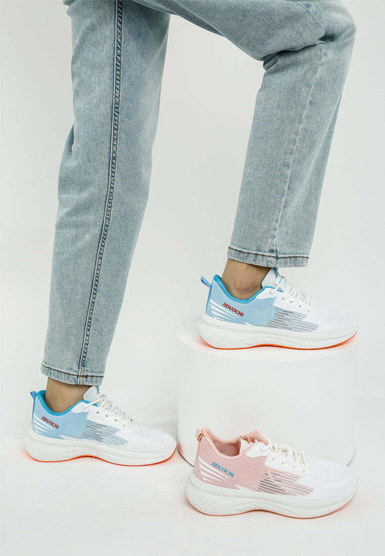 lace-up chunky sneakers by ruw#color_pink