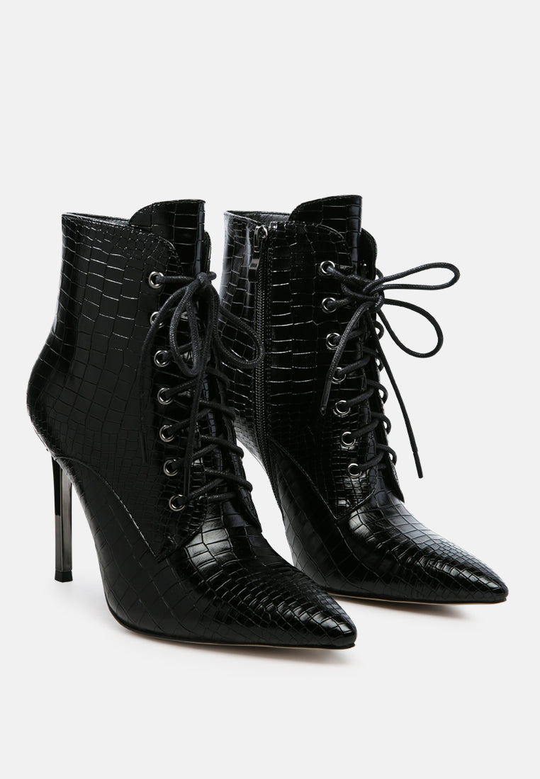 escala croc stiletto ankle boots by rag#color_black