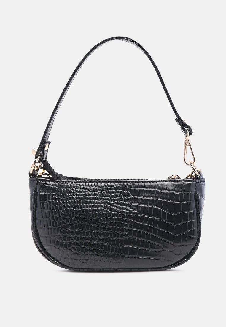 croc sling bag#color_black