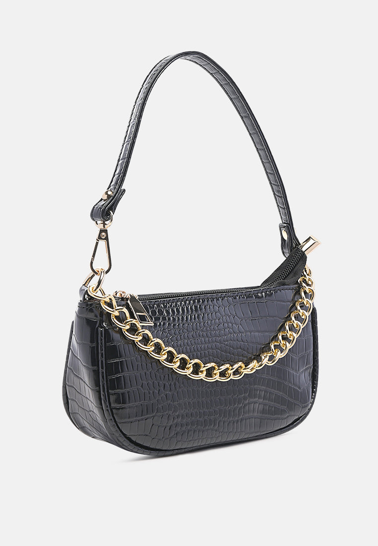 croc sling bag#color_black