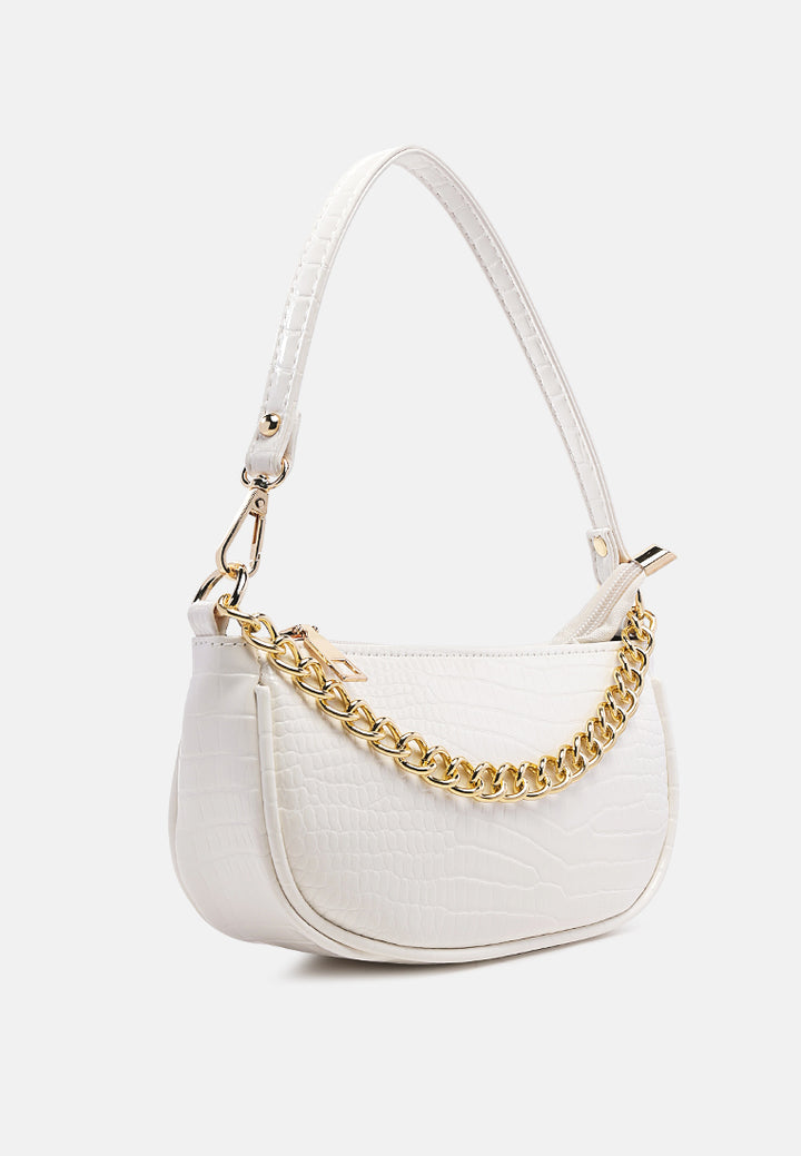 croc sling bag#color_white