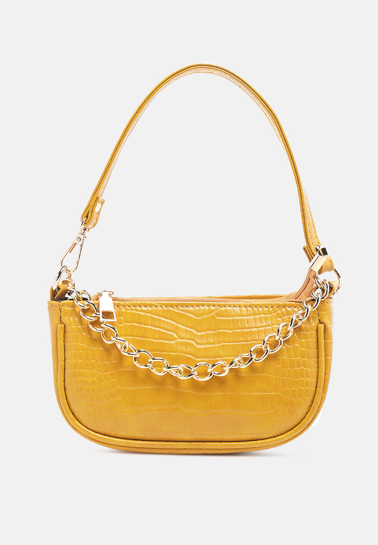 croc sling bag#color_yellow