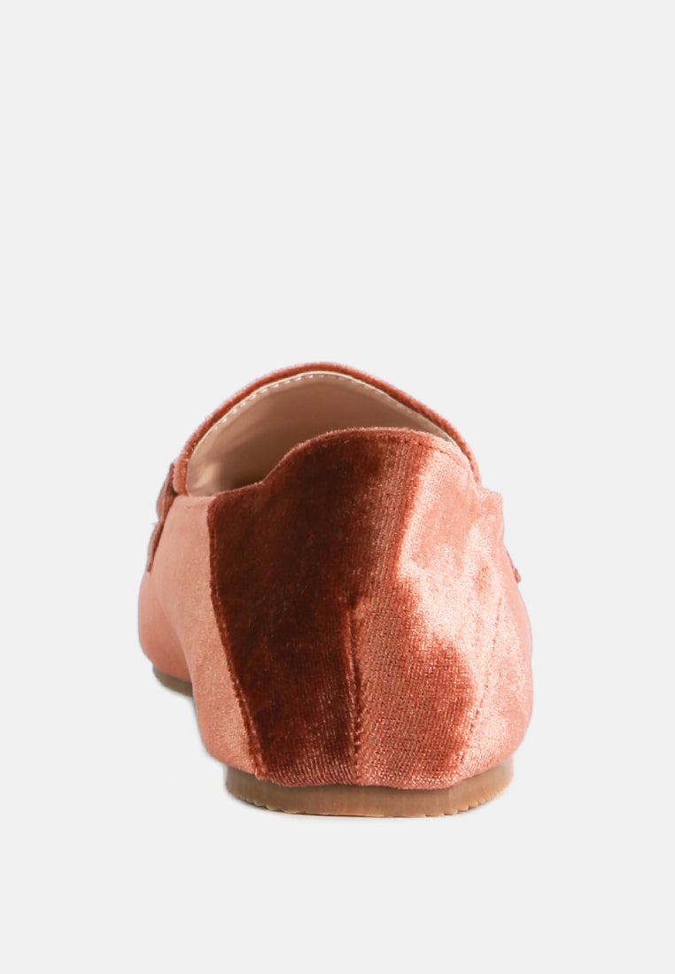 velvet metal show detail loafers#color_brown