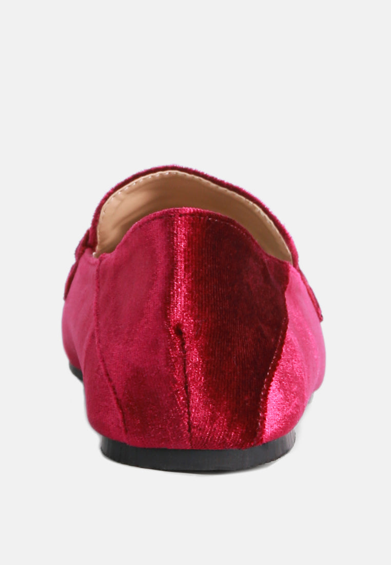 velvet metal show detail loafers#color_burgundy