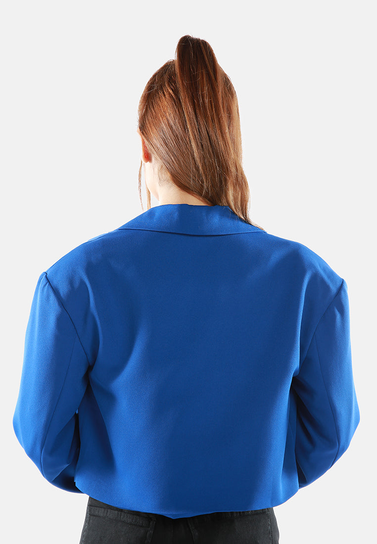 cropped half oversized blazer#color_bright-blue