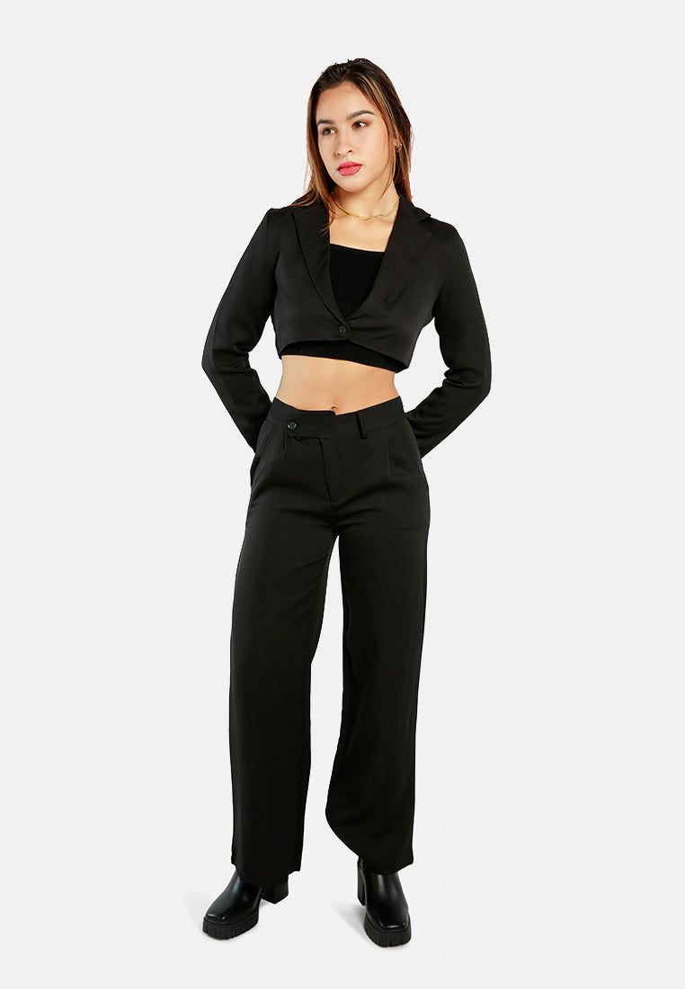 cropped tailored blazer#color_black