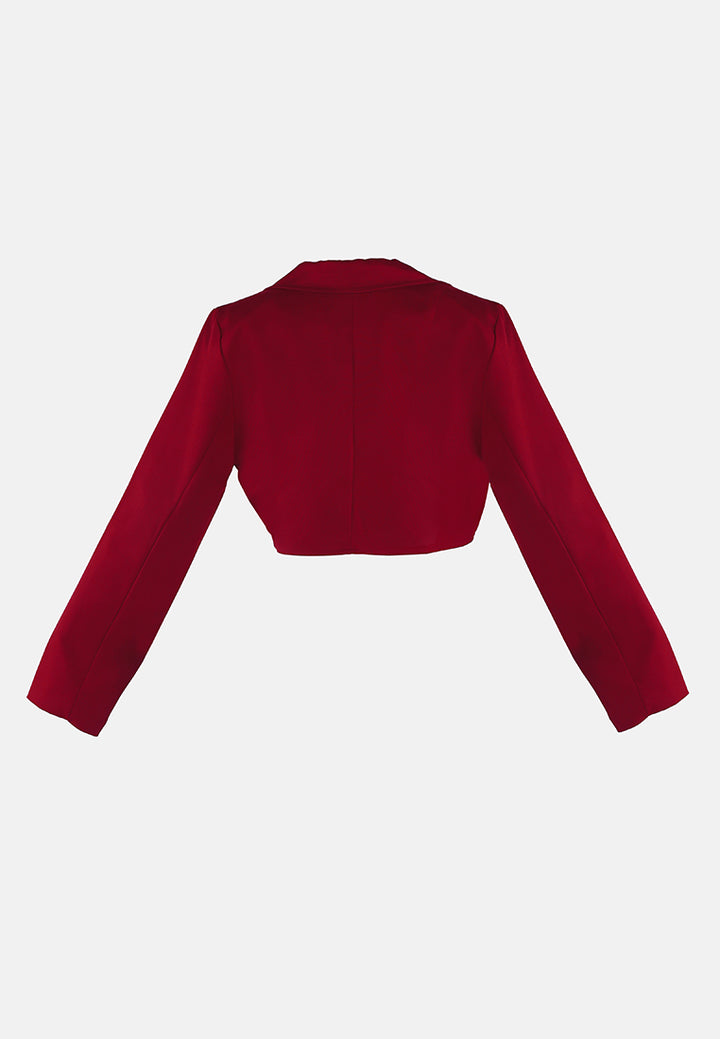 cropped tailored blazer#color_burgundy