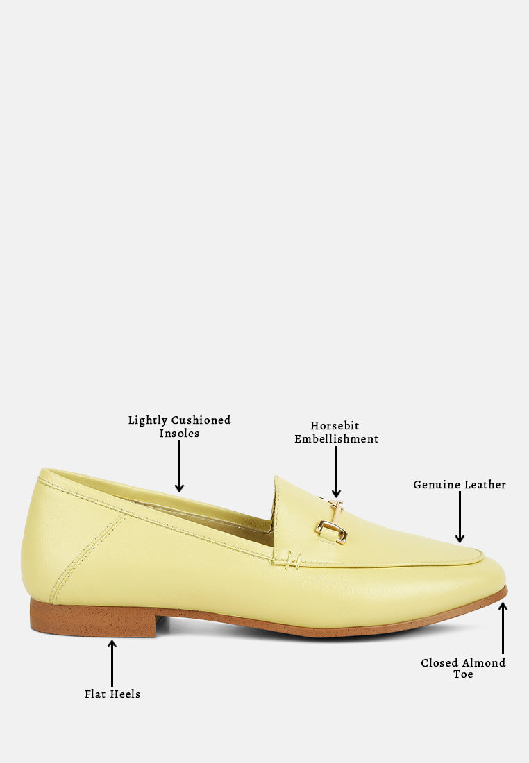 mocasines de tacón plano dareth horsebit#color_amarillo