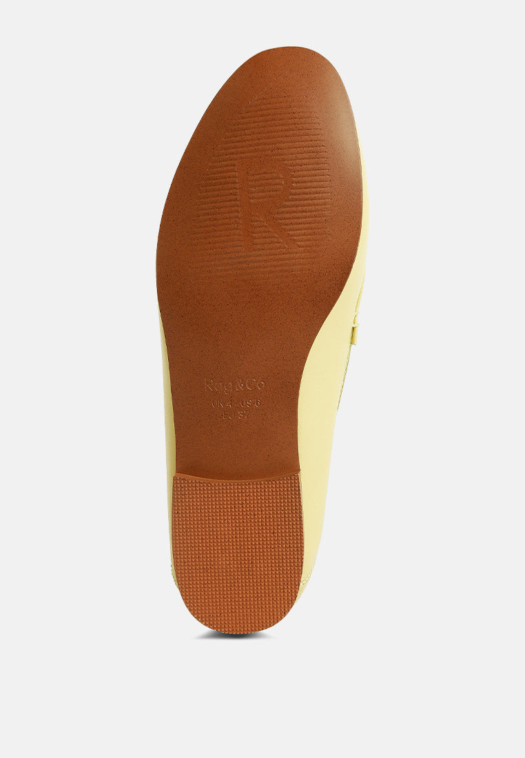 mocasines de tacón plano dareth horsebit#color_amarillo