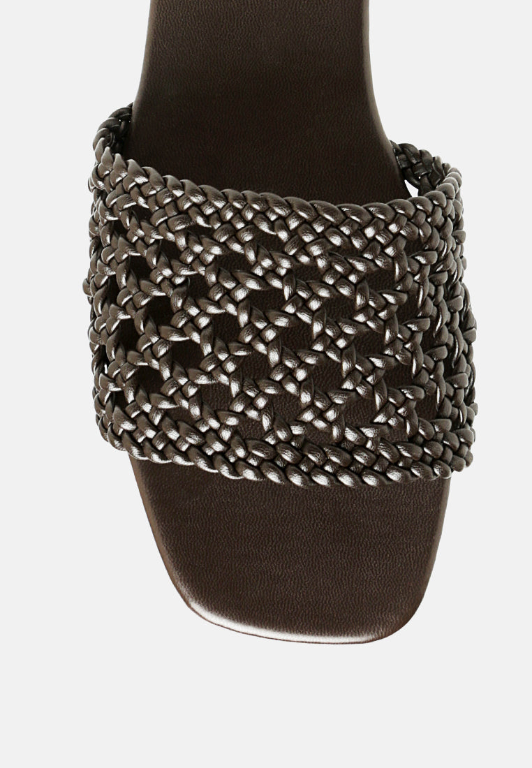 chiara woven strap slip-on flats#color_brown